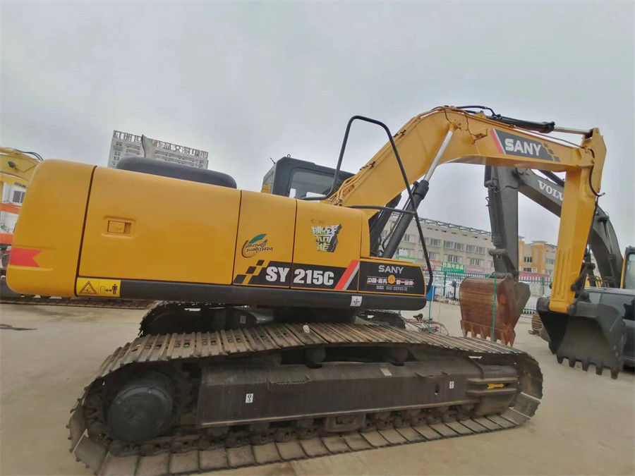 Merk China Menggunakan Excavator Hidrolik Sany 215 Medium Crawler Excavator 20 Ton