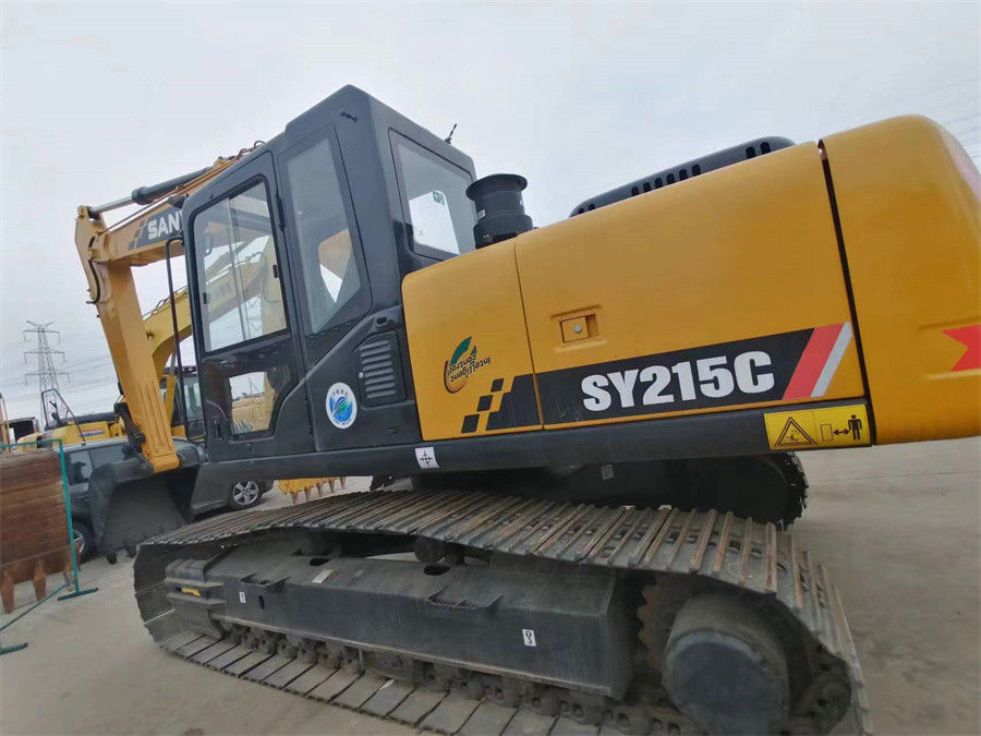 Merk China Menggunakan Excavator Hidrolik Sany 215 Medium Crawler Excavator 20 Ton
