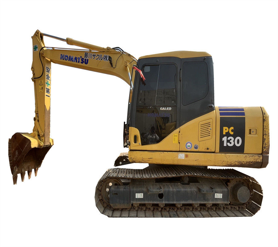 Digunakan 13 Ton Hidrolik Mini Crawler Excavator Komatsu PC130-7 Backhoe Excavator