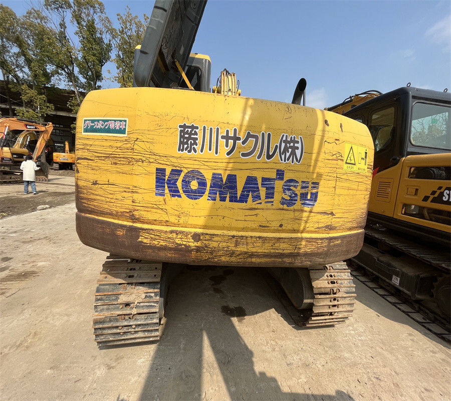Digunakan 13 Ton Hidrolik Mini Crawler Excavator Komatsu PC130-7 Backhoe Excavator