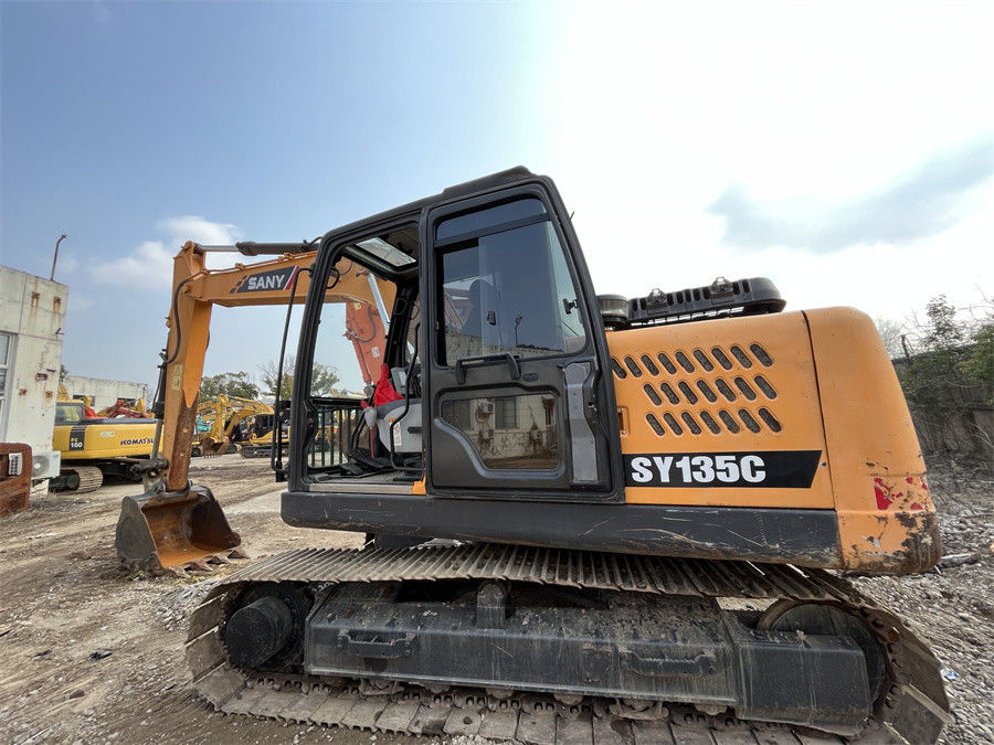 13 Ton Mini Bekas Sany Excavator SANY SY135C Backhoe Hydraulic Crawler Excavator