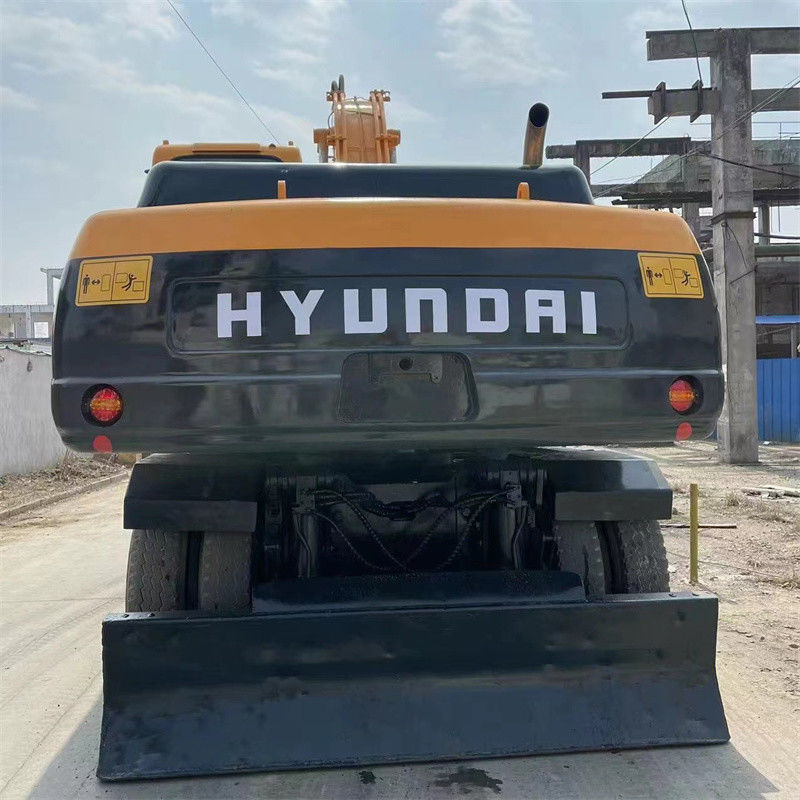 R210W 9 Hyundai Wheel Excavator Limited Situs Tugas Berat Bobot Kerja 22 Ton