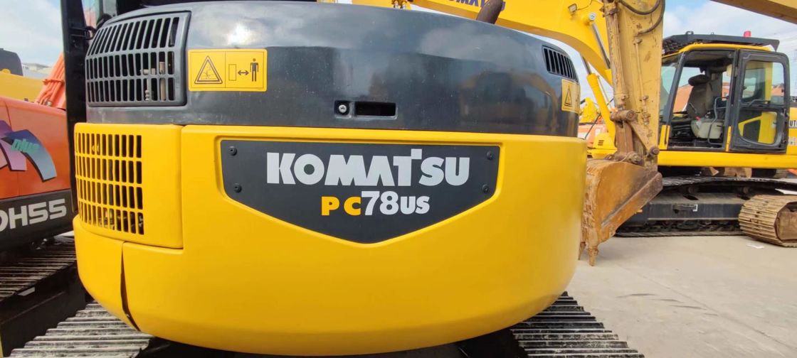 Komatsu PC78US 6 Bekas Mini Excavator 7 Ton Second Hand Crawler Excavator
