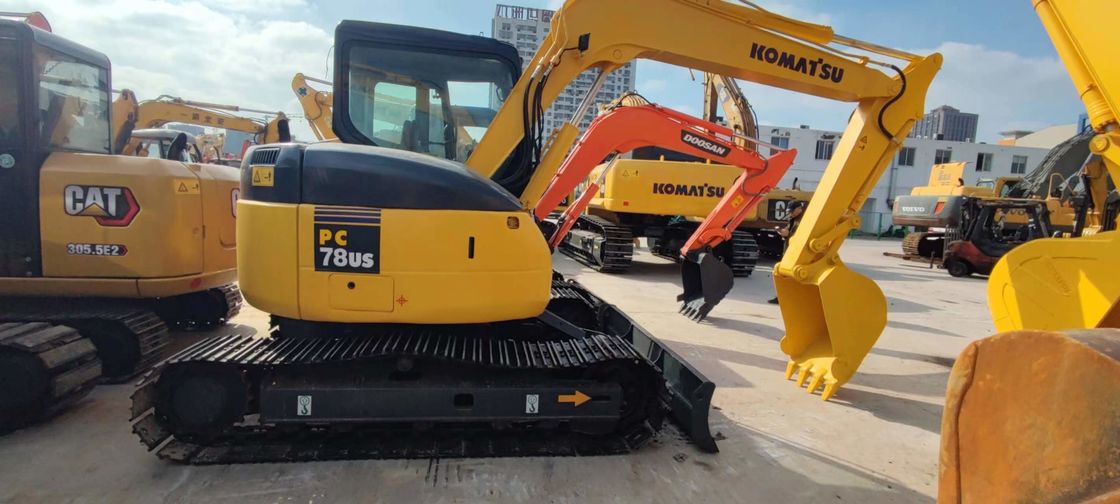 Komatsu PC78US 6 Bekas Mini Excavator 7 Ton Second Hand Crawler Excavator