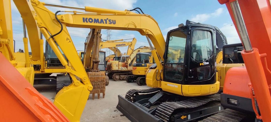 Komatsu PC78US 6 Bekas Mini Excavator 7 Ton Second Hand Crawler Excavator
