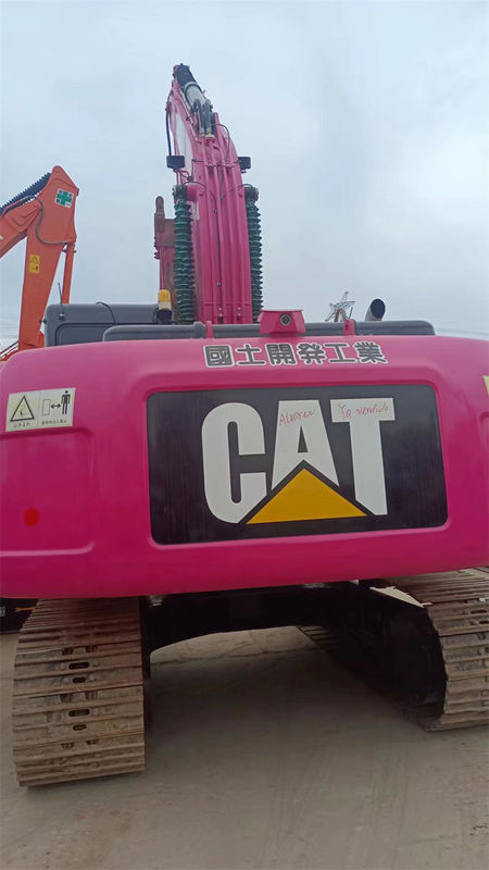 Crawler Digunakan CAT 320D Excavator Mesin Pemindah Bumi Pink Caterpillar 320 320C 320D