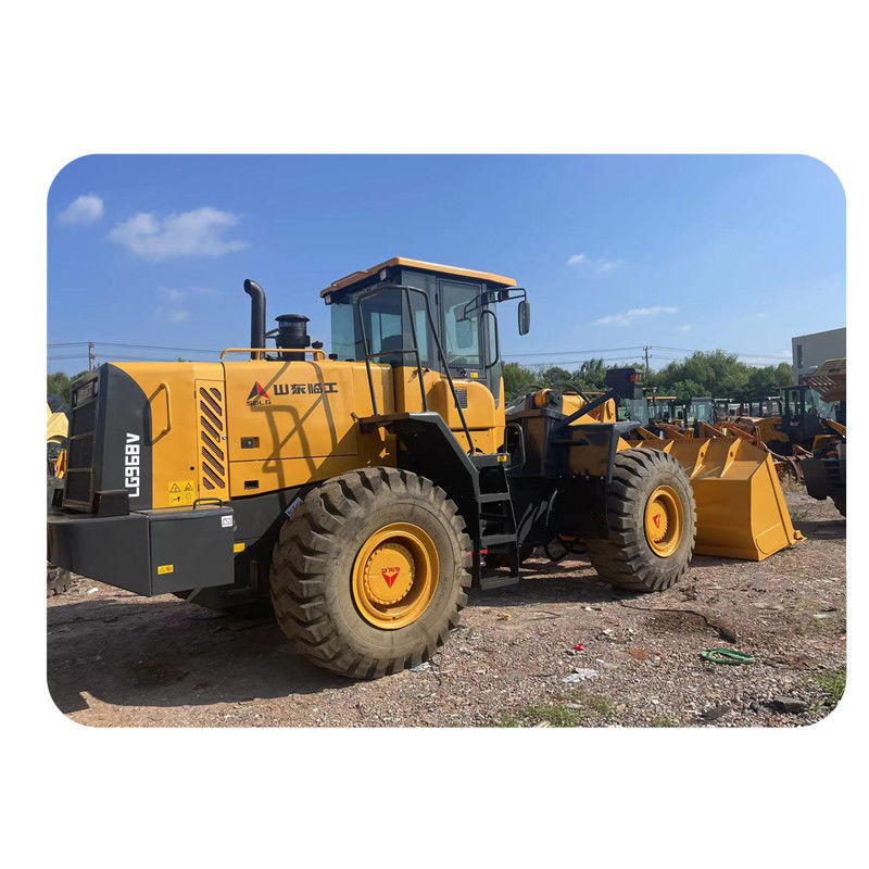 Cina Asal SDLG LG968V bekas wheel loader 6 Ton bekas front end loader