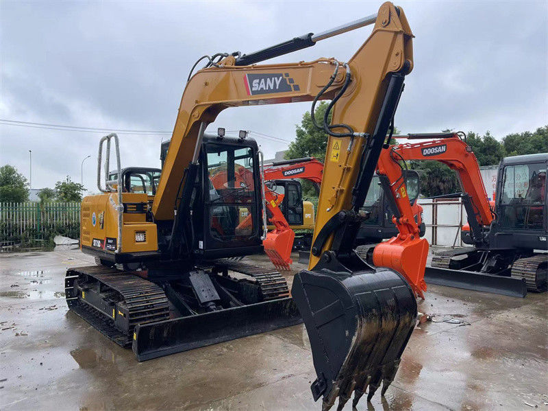 Digunakan Sany SY75C Pro Mini Excavator tangan kedua 7.5 Ton Sany Mini Digger