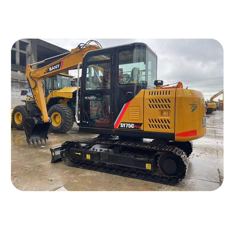 Digunakan Sany SY75C Pro Mini Excavator tangan kedua 7.5 Ton Sany Mini Digger