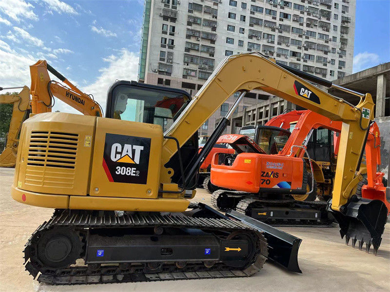 Digunakan CAT 308E2 Crawler Mini Excavator Digunakan Caterpillar 306 305 307 308 Excavator