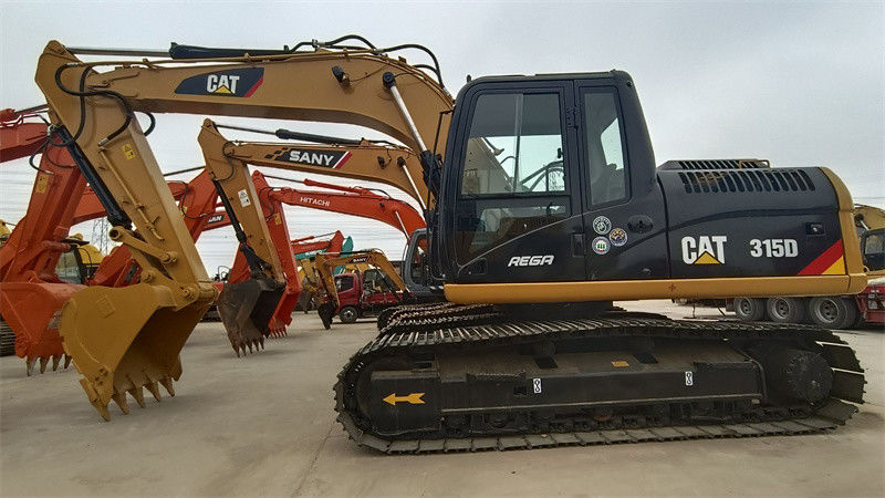 Digunakan Cat Excavator 315D Bersih Peralatan yang Digunakan 15 Ton Excavator Cat 315
