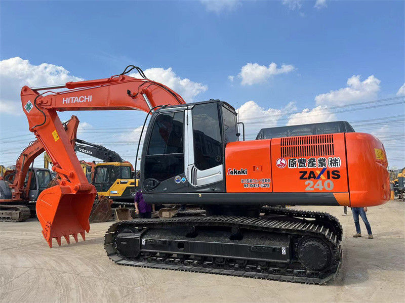 Digunakan Hitachi ZX240 Excavator Asli Digunakan Jepang Diggers 24 Ton Excavator Menengah