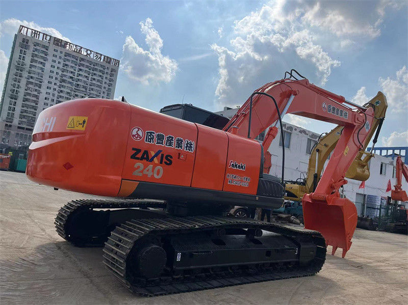 Digunakan Hitachi ZX240 Excavator Asli Digunakan Jepang Diggers 24 Ton Excavator Menengah