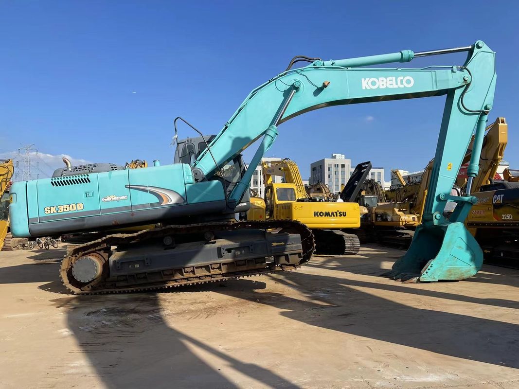 Digunakan 35 Ton Besar Kobelco Excavator SK350LC-8 Bersih Digunakan Excavators In Stock