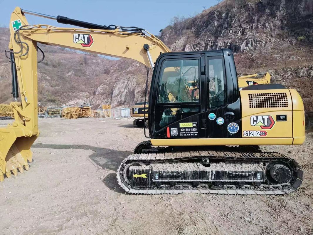 312D2 Digunakan Cat Excavator 12 Ton kecil Hydraulic Crawler Excavator Cat 312