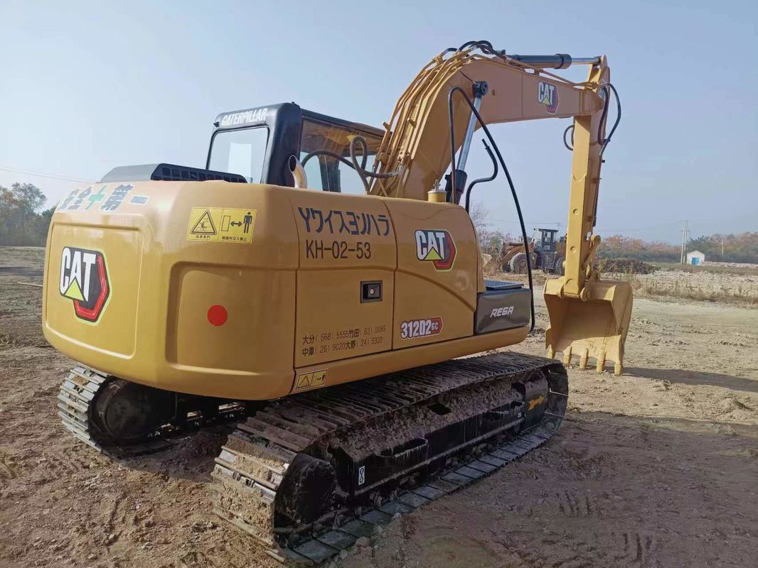 312D2 Digunakan Cat Excavator 12 Ton kecil Hydraulic Crawler Excavator Cat 312