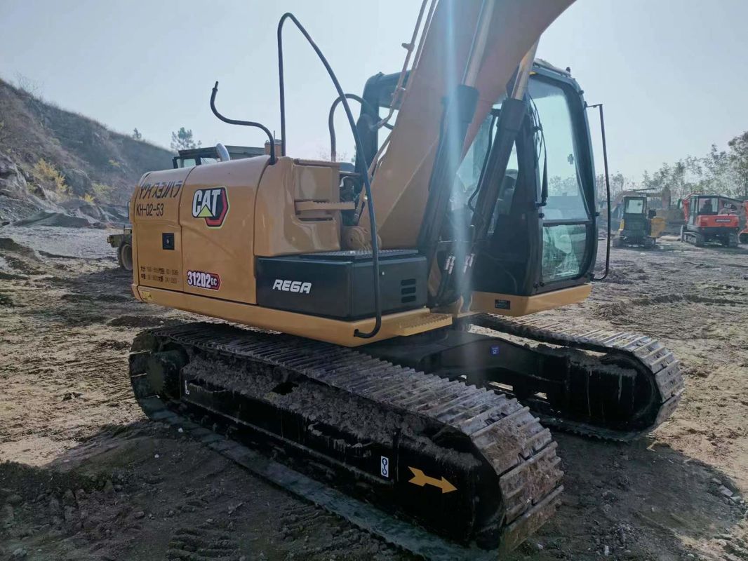 312D2 Digunakan Cat Excavator 12 Ton kecil Hydraulic Crawler Excavator Cat 312