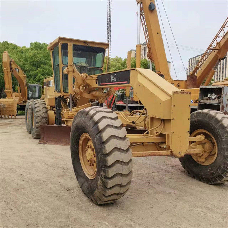 Amerika Asal Caterpillar CAT 14H Motor Grader Untuk Pembangunan Jalan Pembuangan Salju