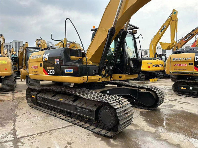 Cat Crawler Excavator 323DL yang asli Digunakan Caterpillar 320D 323D Excavator