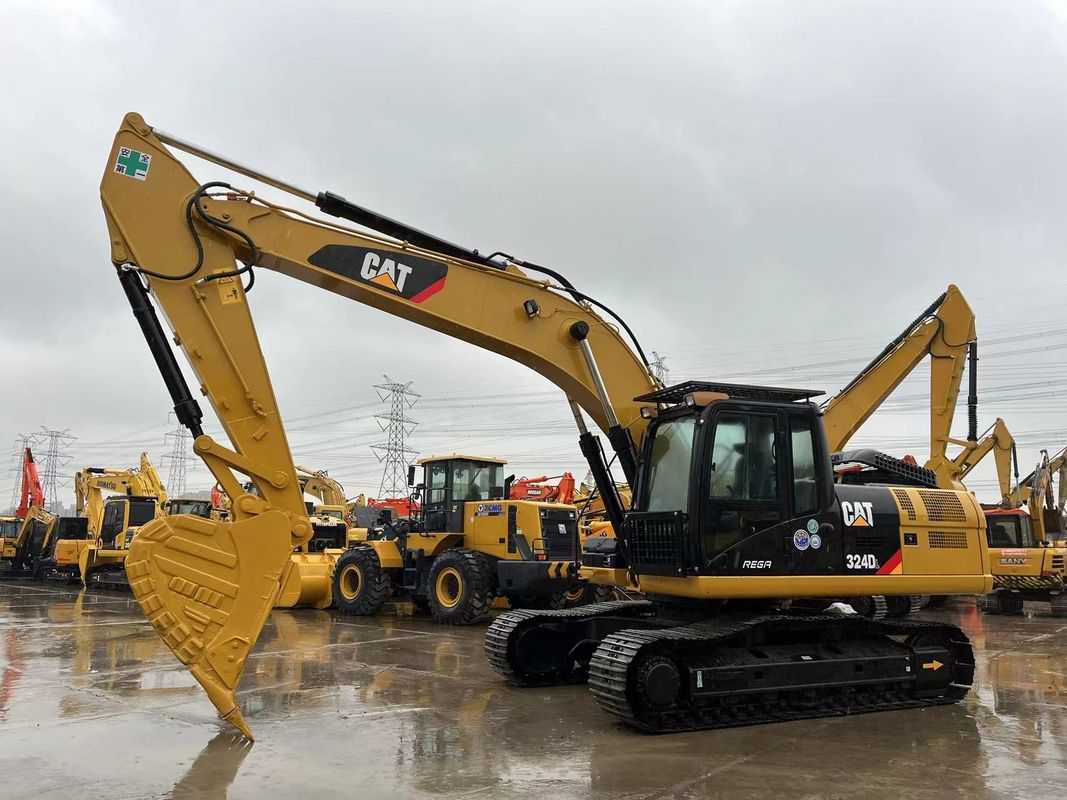 Heavy Duty Digunakan CAT 324DL Crawler Excavator Caterpillar Breaker Hammer Line Mesin yang kuat