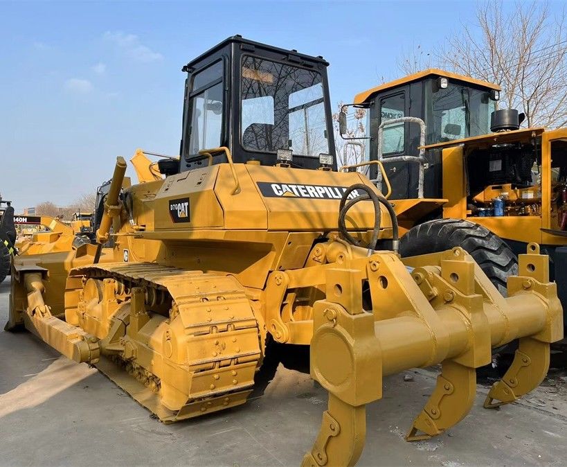 Digunakan CAT Caterpillar D7G Crawler Traktor Bulldozer Kondisi baik dengan pisau dan Ripper