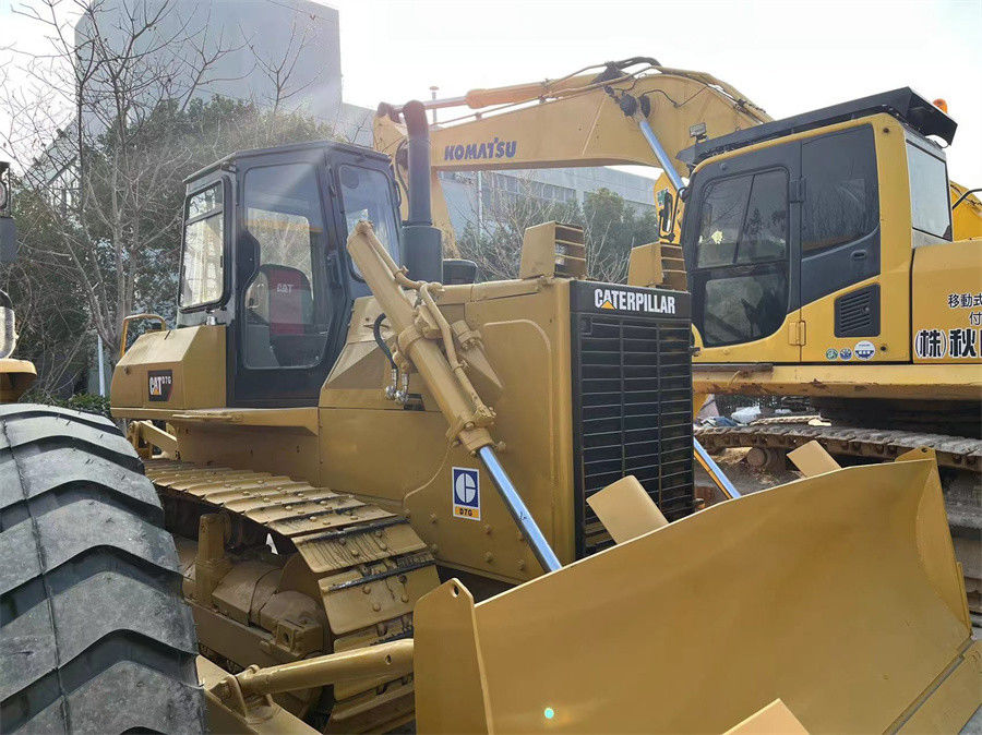 Digunakan CAT Caterpillar D7G Crawler Traktor Bulldozer Kondisi baik dengan pisau dan Ripper