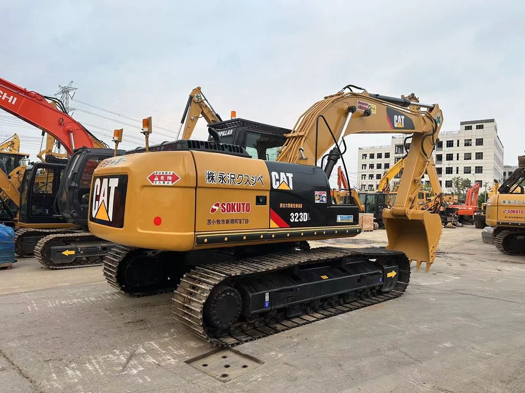 Digunakan Caterpillar 323DL Hydraulic Crawler Excavator Berat 23 Ton Mesin CAT C6.6