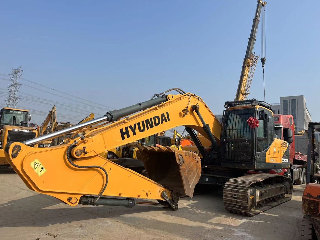 Digunakan asli Hyundai excavator 220LC-9S peralatan berat 22 ton medium digunakan excavator