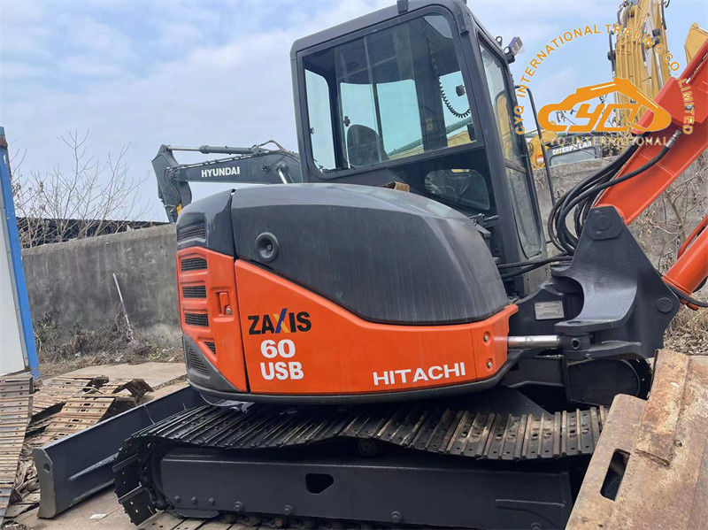 Digunakan Hitachi ZX60USB Mini Excavator Digunakan 6 Ton Hitachi ZX60 Crawler Excavator