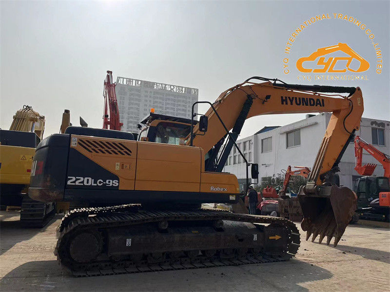 Cat asli digunakan Hyundai 220LC-9S Excavator 22 Ton bekas Hyundai 220 Digger