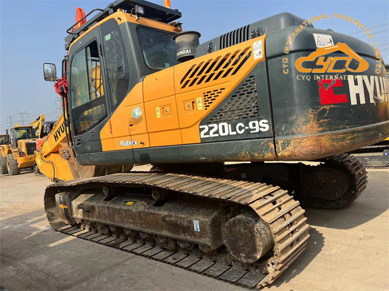 Cat asli digunakan Hyundai 220LC-9S Excavator 22 Ton bekas Hyundai 220 Digger