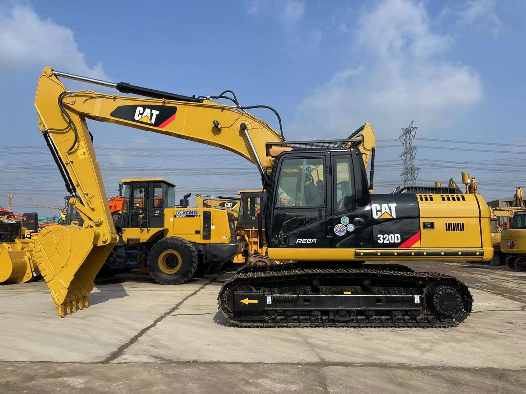 Digunakan Caterpillar 320D Excavator Dengan Injeksi 3066 Mesin 20 Ton Medium CAT 320 Excavator