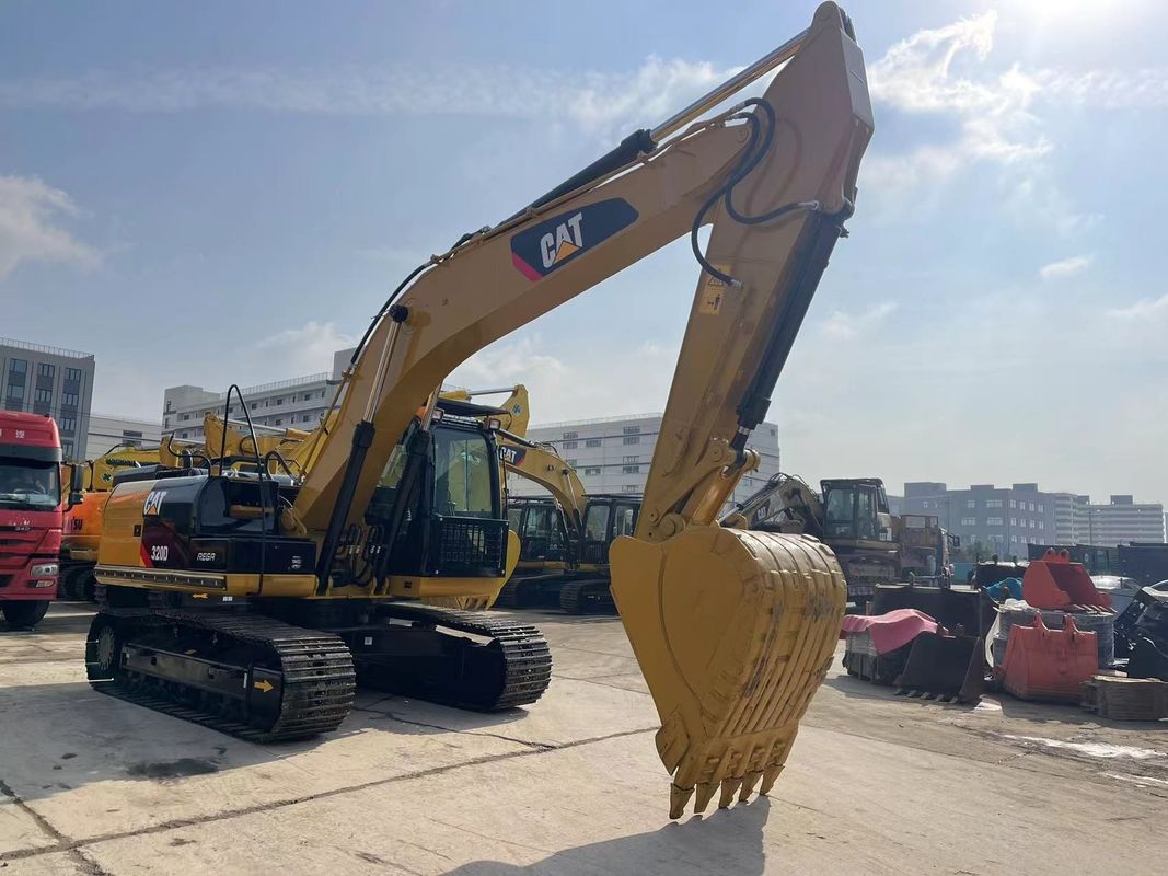 Digunakan Caterpillar 320D Excavator Dengan Injeksi 3066 Mesin 20 Ton Medium CAT 320 Excavator