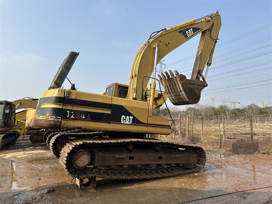 Digunakan Caterpillar CAT 325BL Excavator Hydraulic Crawler Excavator Mesin injeksi langsung yang kuat