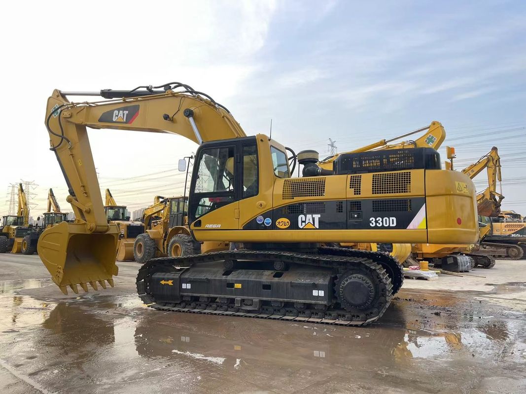 Digunakan excavators ulat 330D 30 ton besar kucing excavators dalam kondisi baik