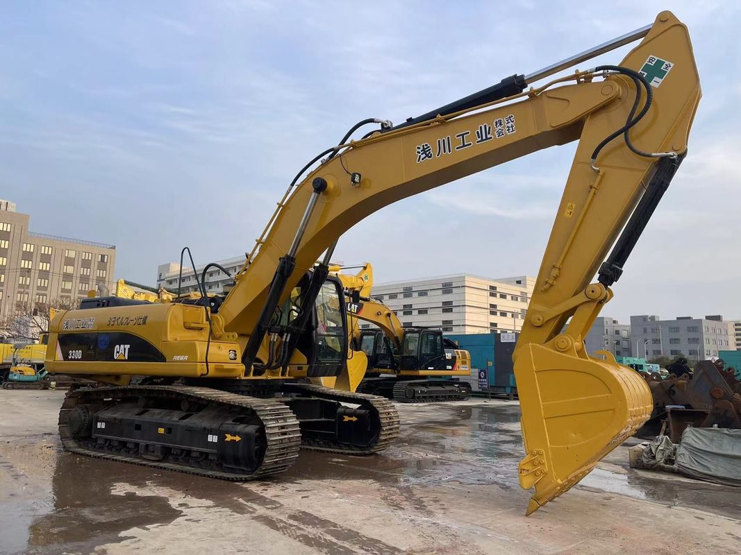 Digunakan excavators ulat 330D 30 ton besar kucing excavators dalam kondisi baik