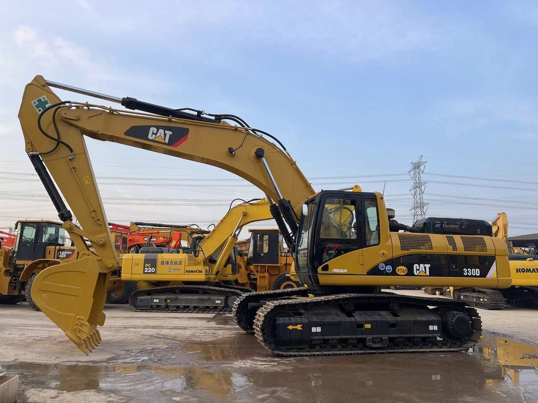 Digunakan excavators ulat 330D 30 ton besar kucing excavators dalam kondisi baik