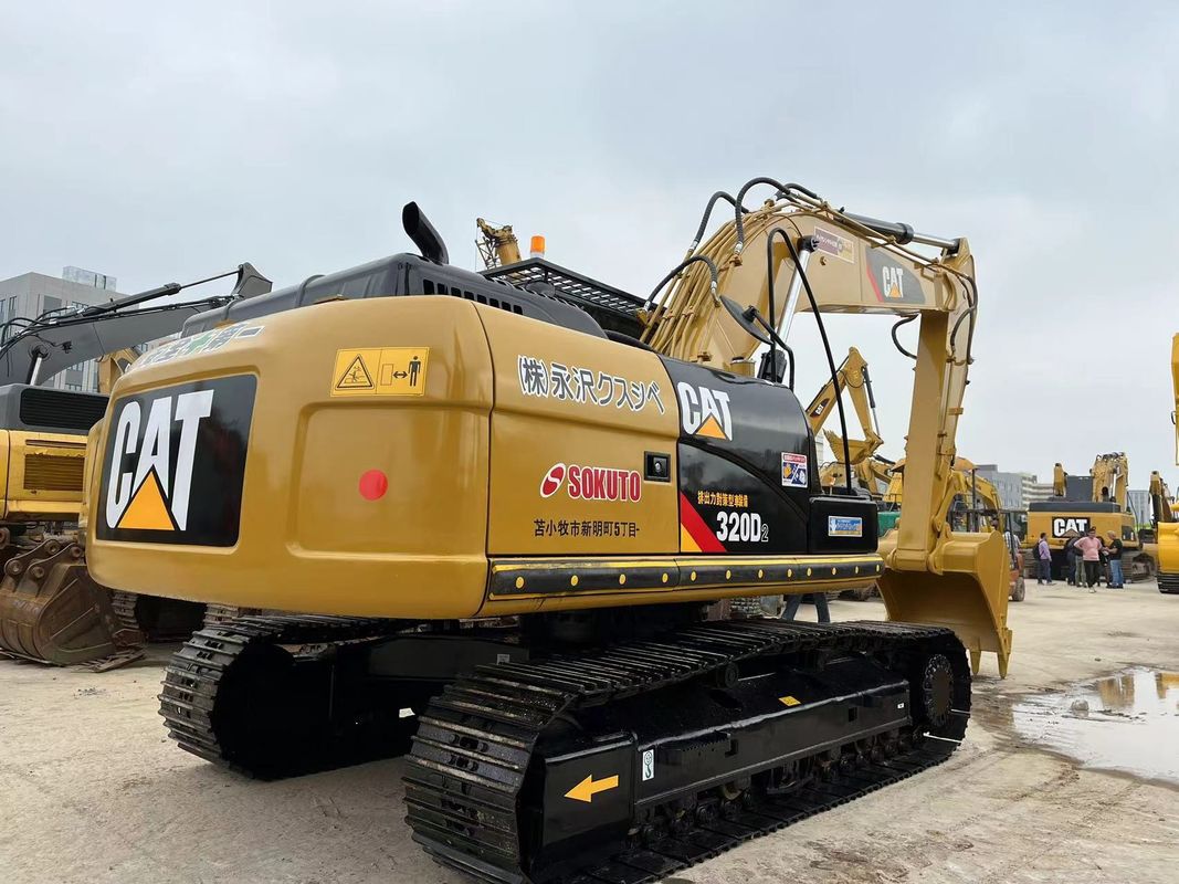 500-2000 Jam Digunakan Caterpillar 320D2 Excavator Tanpa Kebocoran Minyak