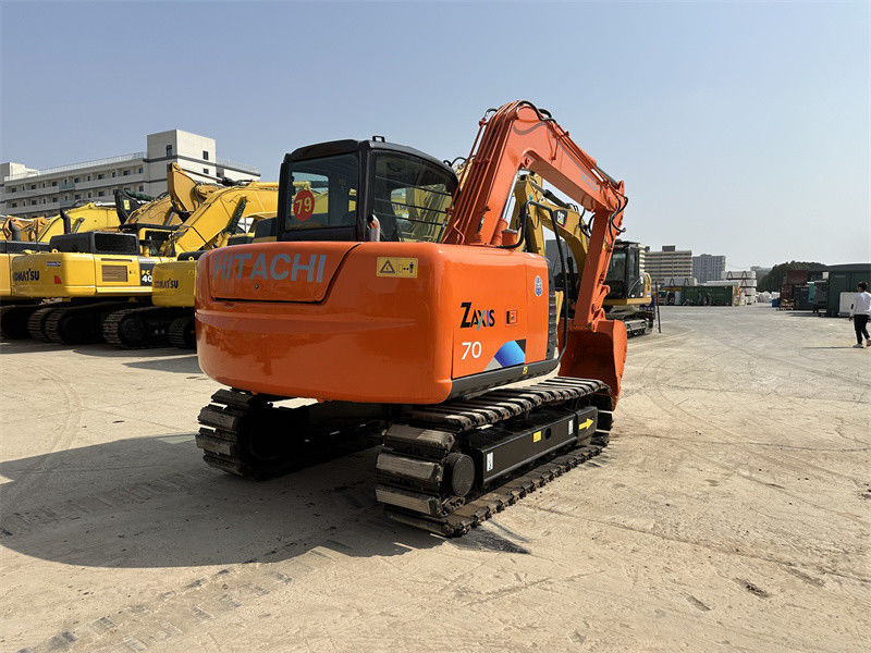 Digunakan Hitachi ZX70 Mini Excavator Dengan Karet Track 7 Ton Mining Excavator