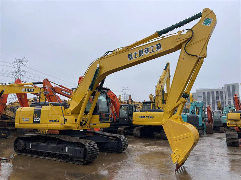 Komatsu PC220-8 Digunakan Jepang Excavator Performa Tinggi Excavator Hidraulik Berukuran Tengah