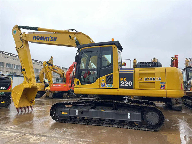 Komatsu PC220-8 Digunakan Jepang Excavator Performa Tinggi Excavator Hidraulik Berukuran Tengah