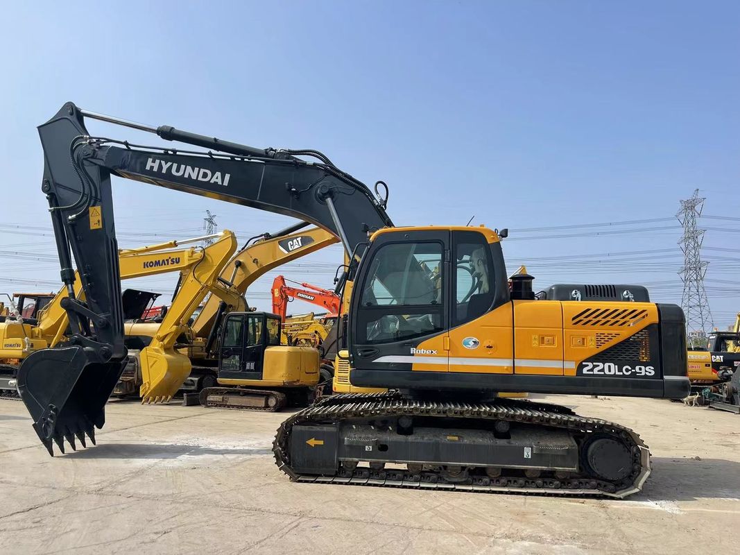 Hyundai 220LC-9S Excavator Digunakan 22 Ton Excavator Ukuran Besar