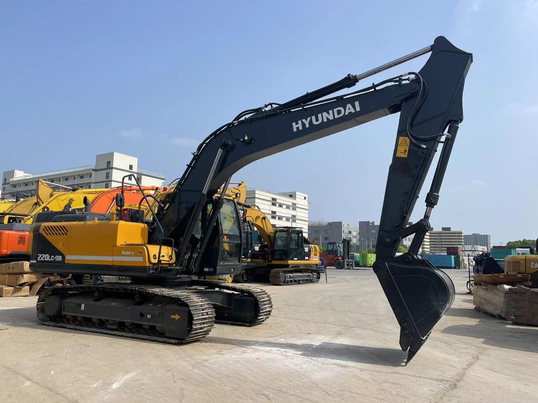 Hyundai 220LC-9S Excavator Digunakan 22 Ton Excavator Ukuran Besar