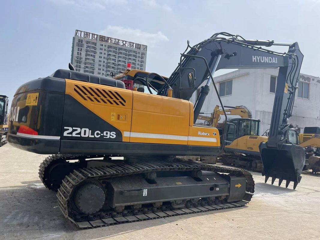 Hyundai 220LC-9S Excavator Digunakan 22 Ton Excavator Ukuran Besar