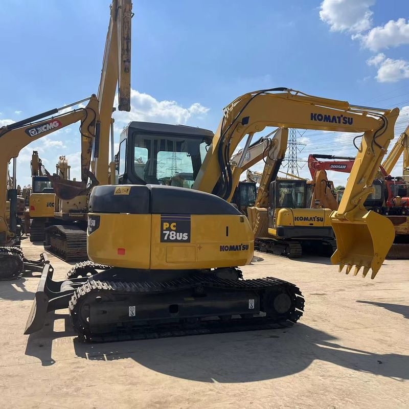 8 Ton Komatsu PC78US-6 Mini Excavator dengan Kapasitas Ember 0,34 m3