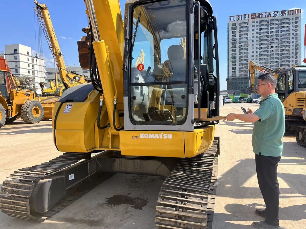8 Ton Komatsu PC78US-6 Mini Excavator dengan Kapasitas Ember 0,34 m3