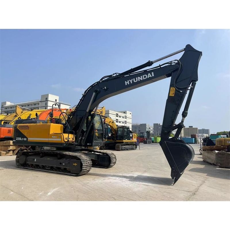 Heavy duty Digger Hyundai R220 9S Dimensi keseluruhan 9.55m*2.99m*3.08m