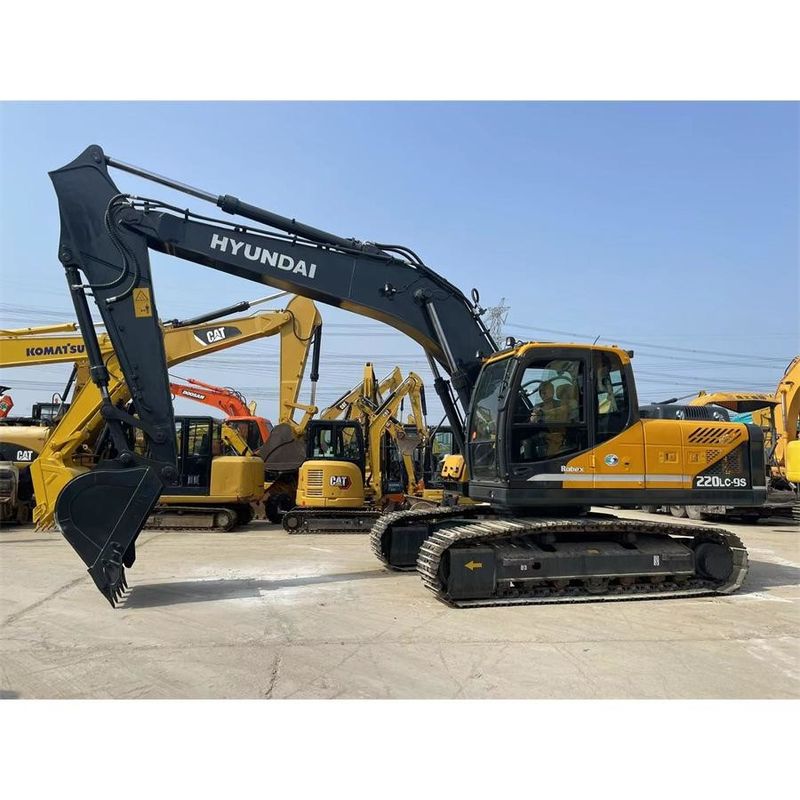 Heavy duty Digger Hyundai R220 9S Dimensi keseluruhan 9.55m*2.99m*3.08m
