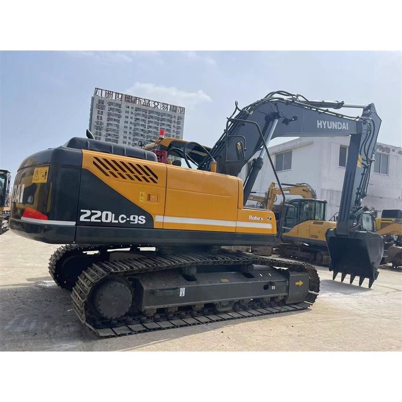 Heavy duty Digger Hyundai R220 9S Dimensi keseluruhan 9.55m*2.99m*3.08m