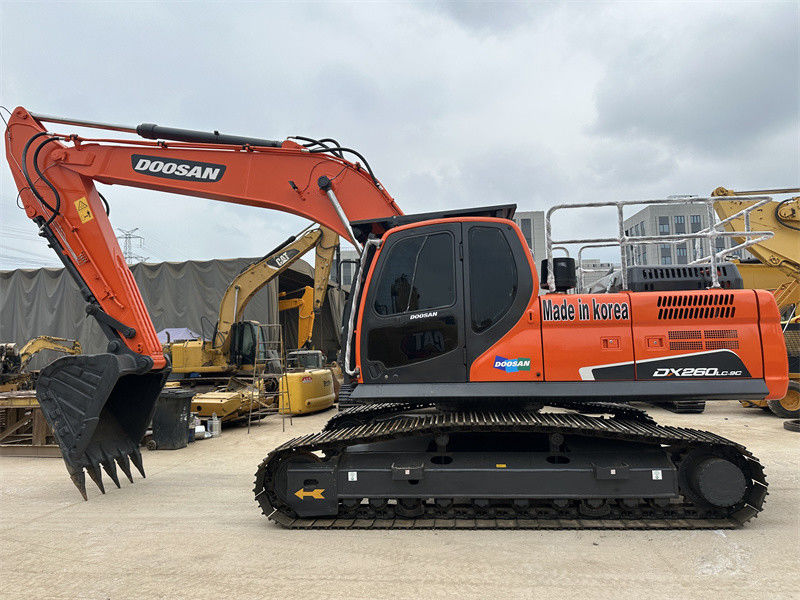 180 KW Mesin Daya Doosan DX260 Digunakan Excavators Dengan 1.2 M3 Bucket Kapasitas